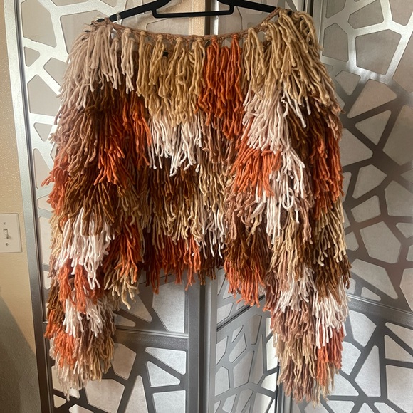 Pre-loved, never worn Shaggy Knit Cardigan Open Sweater - Picture 6 of 7